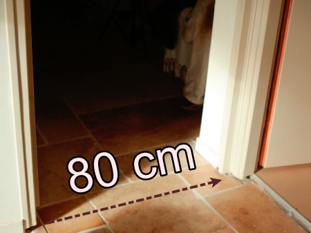 Acc&egrave;s chambre 80cm